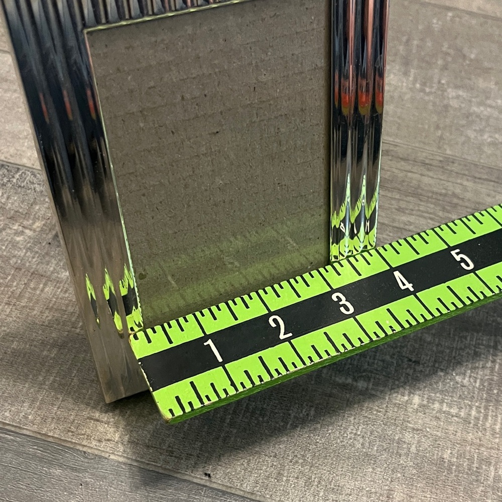 Silver Ribbed Photo Frame - Picture 2 of 8